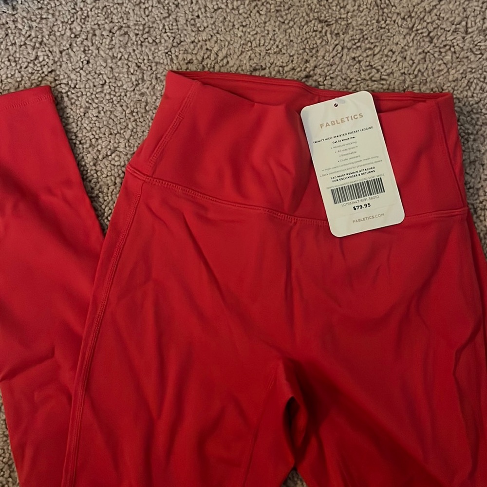 Fabletics trinity high-waisted pocket legging - size:xxs